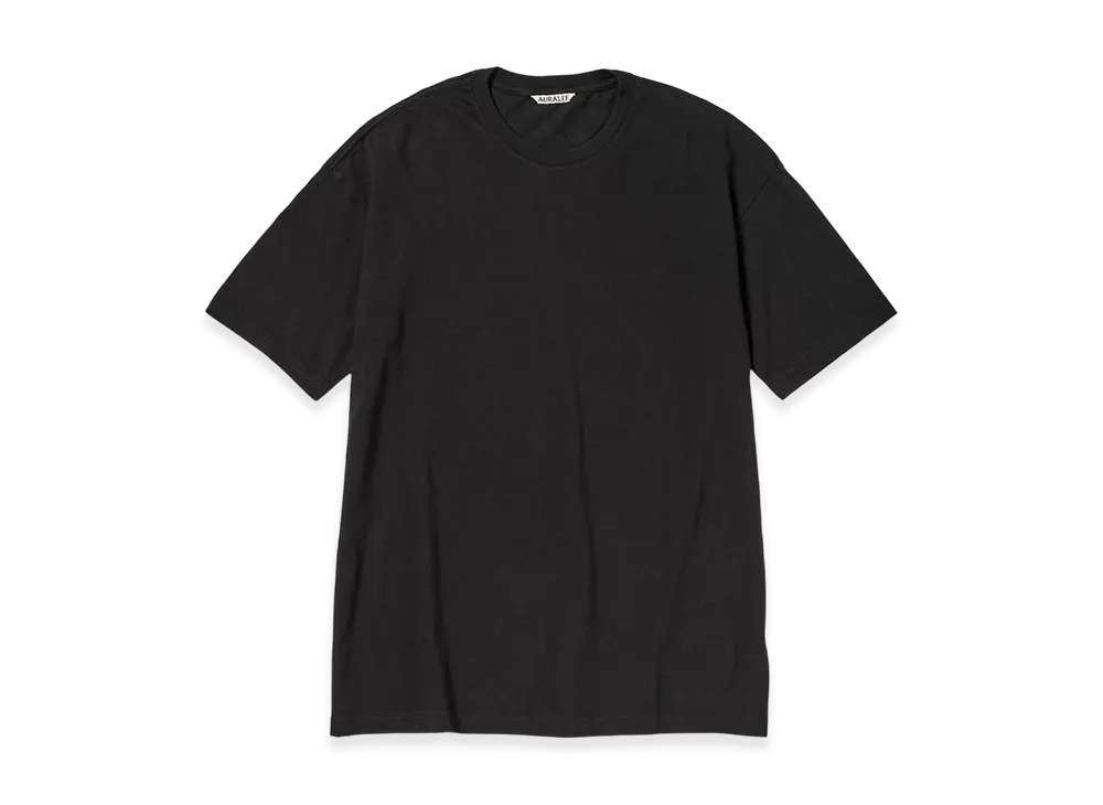 AURALEE Seamless Crew Neck Tee "Black"