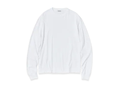 AURALEE Seamless L/S Tee "White"