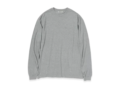 AURALEE Seamless L/S Tee "Top Gray"