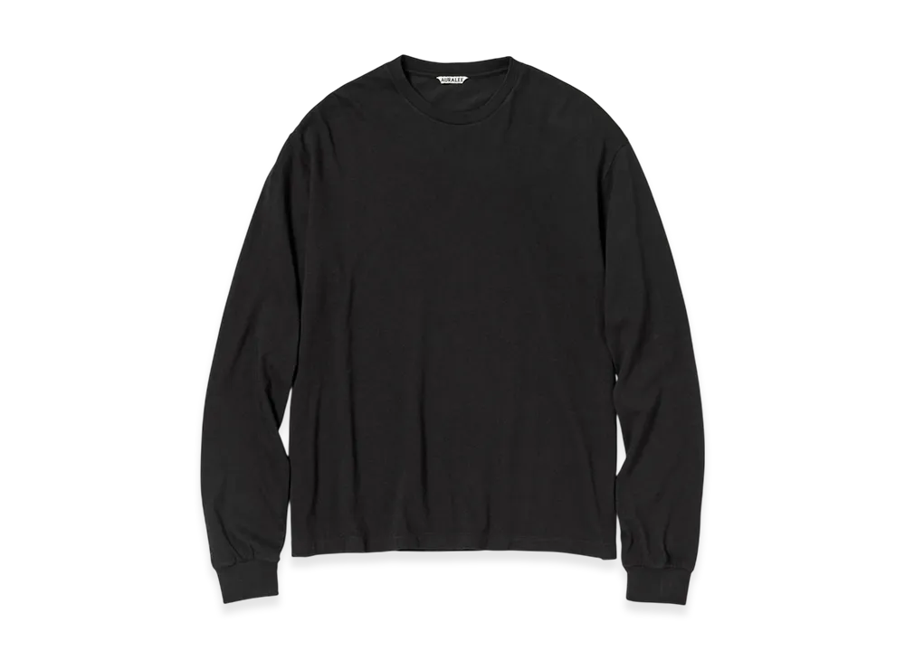 AURALEE Seamless L/S Tee "Black"