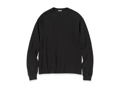 AURALEE Seamless L/S Tee "Black"