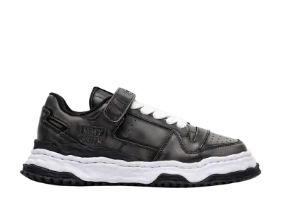 Maison MIHARA YASUHIRO KEITH OG Sole Vintage Leather Effect Low-top Sneaker "Black"