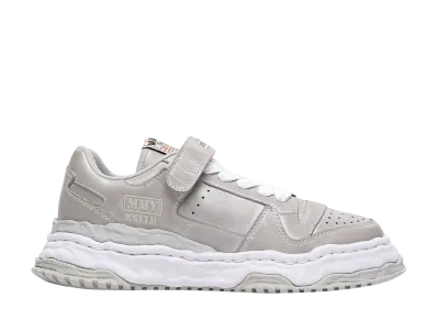 Maison MIHARA YASUHIRO KEITH OG Sole Vintage Leather Effect Low-top Sneaker "Silver"