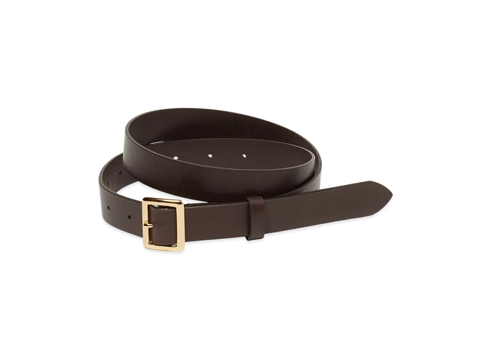 AURALEE Square Buckle Belt (Men's) "Brown"