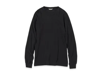 AURALEE Seamless L/S Tee "Black"