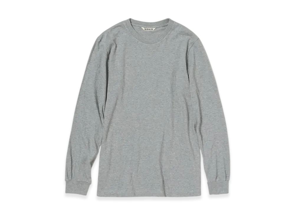 AURALEE Seamless L/S Tee "Top Gray"