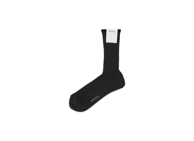 AURALEE Women's Giza High Gauge Socks "Black"