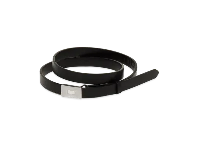 AURALEE Women's Slide Buckle Belt "Black"