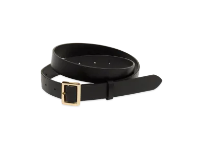 AURALEE Women's Square Buckle Belt "Black"