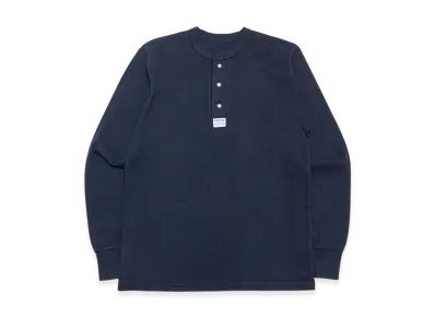 SubCulture Henleyneck Long Sleeve T-Shirt Concho SV925 "Navy"