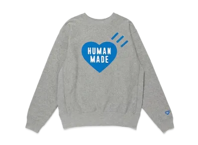 HUMAN MADE Stores Exclusive Heart Sweatshirt Offline Store "Gray"