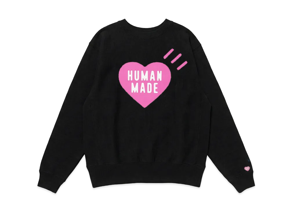 HUMAN MADE Stores Exclusive Heart Sweatshirt Harajuku "Black"