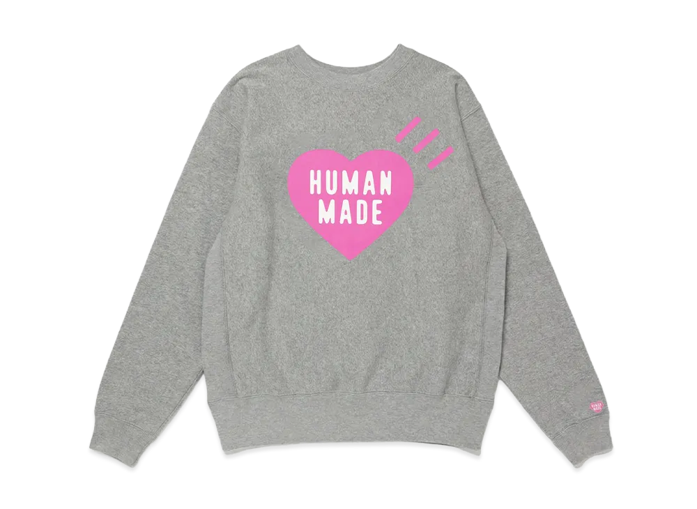HUMAN MADE Stores Exclusive Heart Sweatshirt Harajuku "Gray"