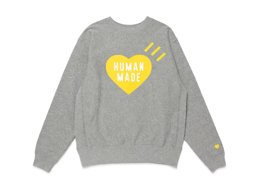 HUMAN MADE Stores Exclusive Heart Sweatshirt Shinsaibashi Parco "Gray"