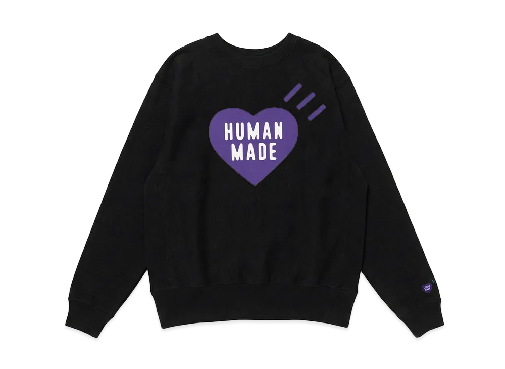 HUMAN MADE Stores Exclusive Heart Sweatshirt Fukuoka "Black"