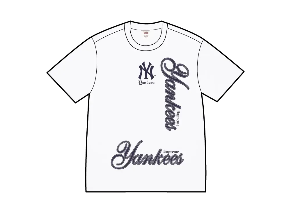 Supreme x MLB Teams Tee NY "White"