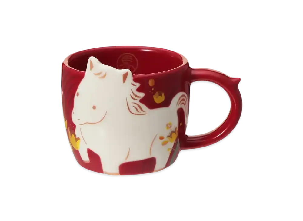 STARBUCKS Seasonal Goods "Bright New Year" New Year Mug Horse 89ml "Red"