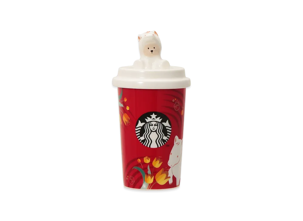 STARBUCKS Seasonal Goods "Bright New Year" New Year Canister Horse "Red"