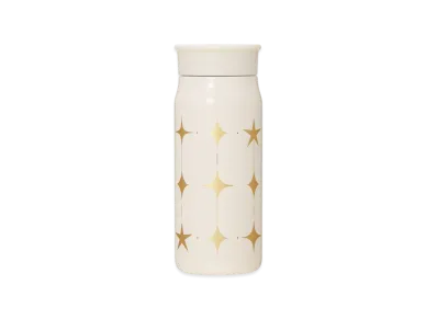 STARBUCKS Seasonal Goods "Bright New Year" Stainless Steel Mini Bottle 355ml "Ivory"
