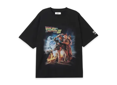 atmos x BACK TO THE FUTURE Part lll x CHOGOKIN T-shirt "Black"