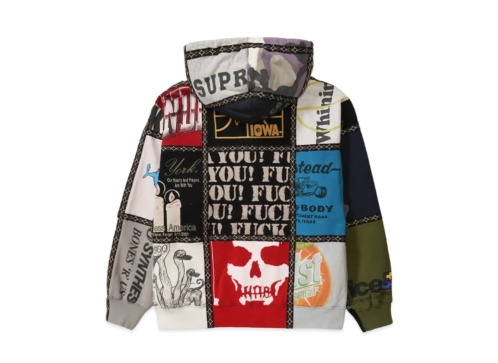 トップス supreme Number (N)ine Zip Up Hooded Supreme x Number (N)ine Patchwork Zip Up Hooded Sweatshirt 