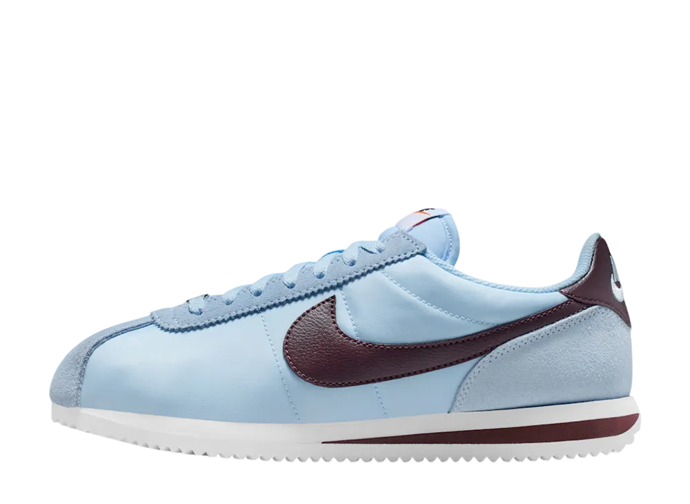 Nike Women's Cortez Textile "Celestine Blue/White/Burgundy Crush"