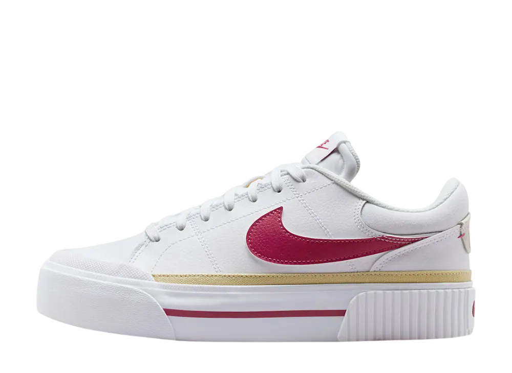 ナイキ ウィメンズ コートレガシー リフト "ホワイト/チームゴールド/スウィートビート"