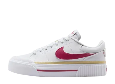 Nike Women's Court Legacy Lift "White/Team Gold/Sweet Beet"