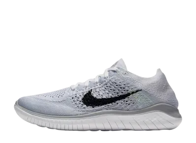 Nike Women's Free Run Flyknit 2018 "White/Pure Platinum/Black"