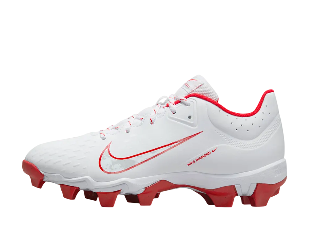 ナイキ ウィメンズ ハイパーダイヤモンド4 キーストーン クリーツ "ホワイト/ユニバーシティレッド"
