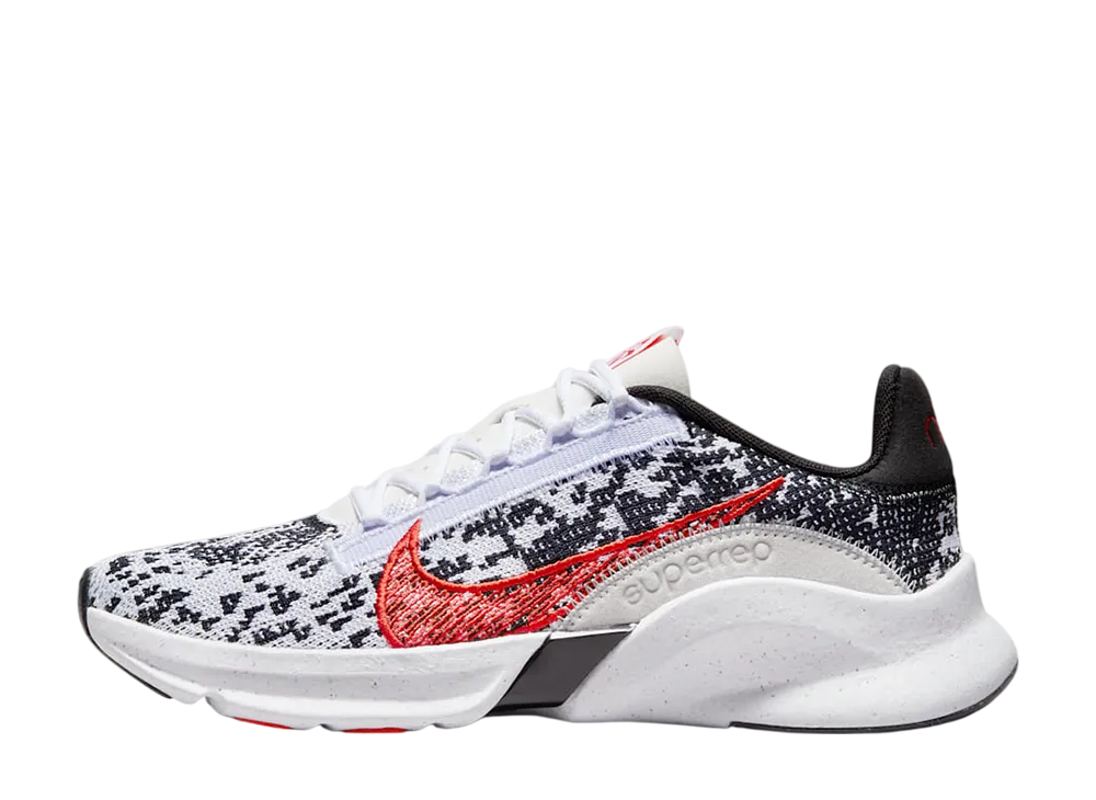 ナイキ ウィメンズ スーパーレップ ゴー3 フライニット ネクストネイチャー "ホワイト/ブラック/フォトンダスト/ピカンテレッド"