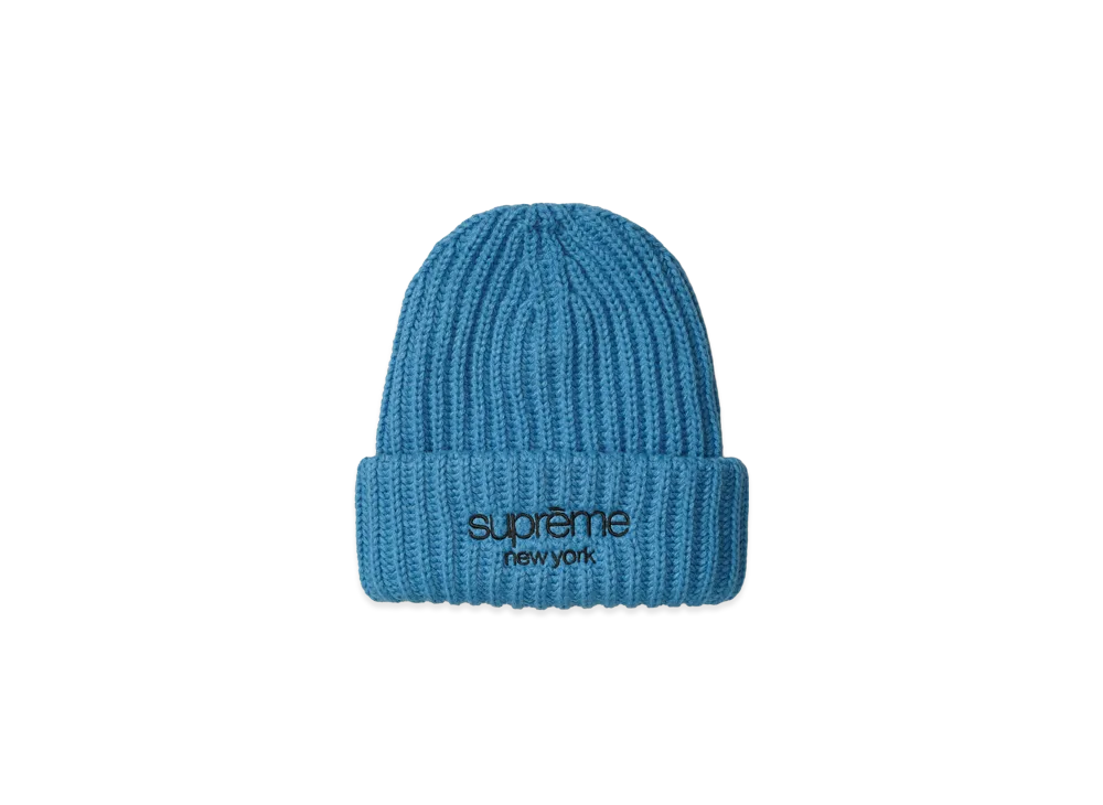 Supreme Classic Logo Chunky Ribbed Beanie 