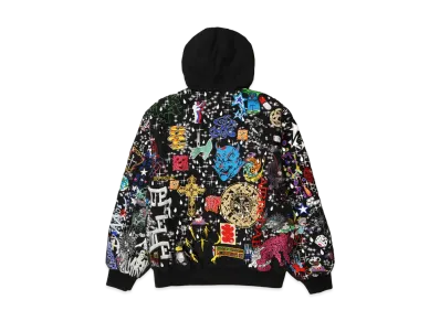 Supreme AOI Embroidered Hooded Work Jacket "Black"