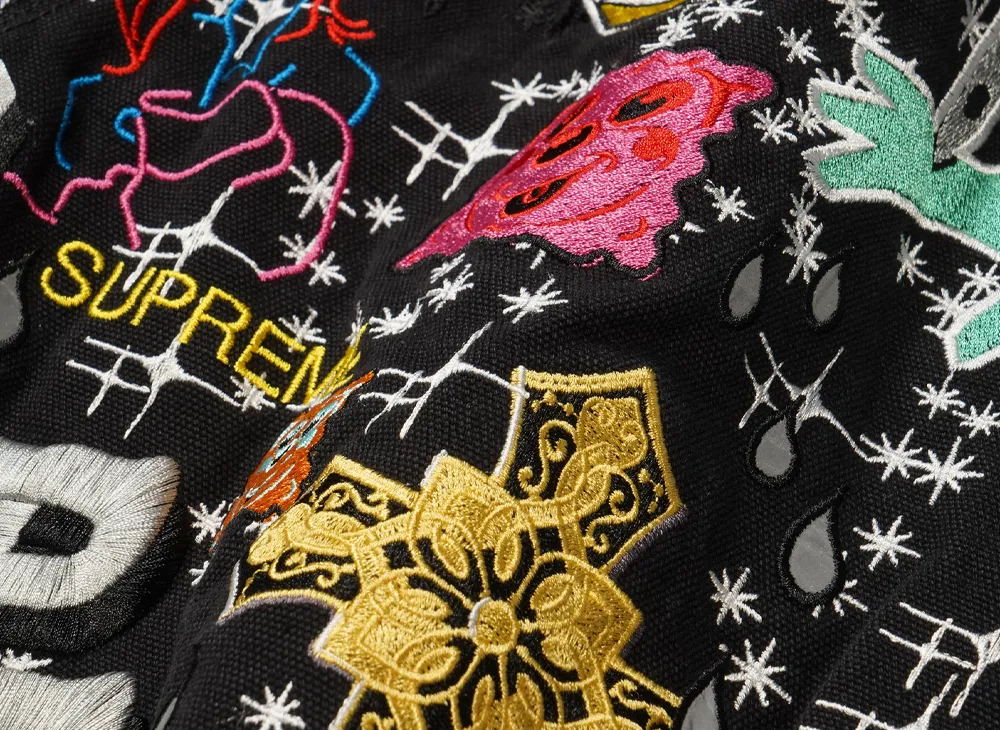 Supreme AOI Embroidered Hooded Work Jacket 