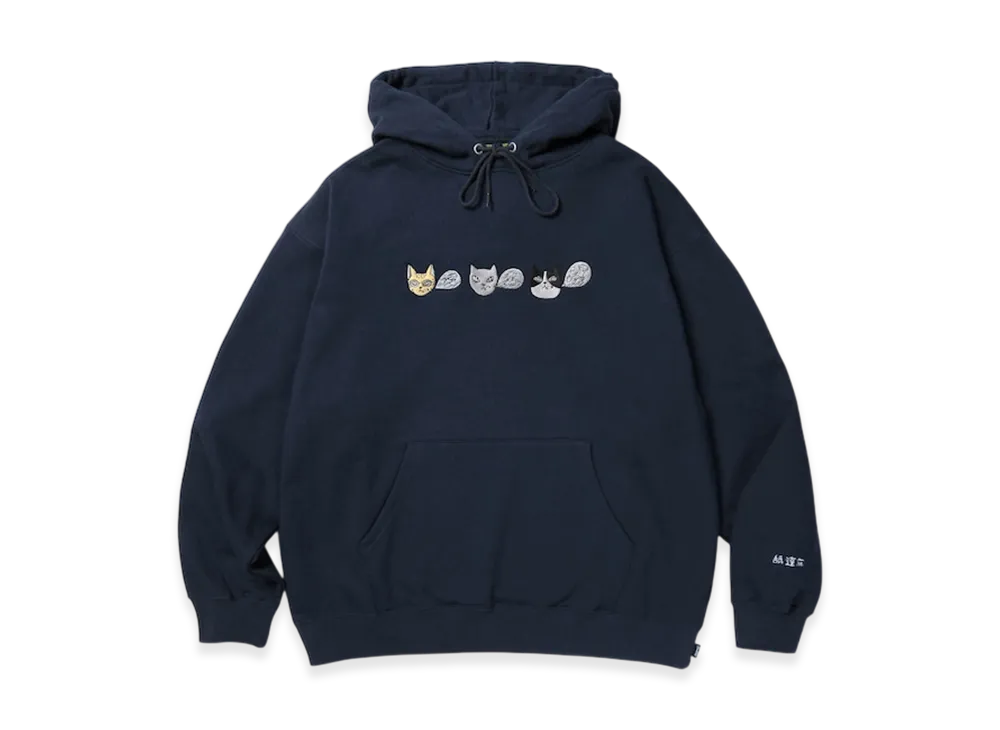 APHRODITEGANG GAKKIN x BUDSPOOL x NOKO Namedaruma Cat Hooded Sweatshirt "Navy"