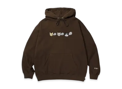 APHRODITEGANG GAKKIN x BUDSPOOL x NOKO Namedaruma Cat Hooded Sweatshirt "Brown"