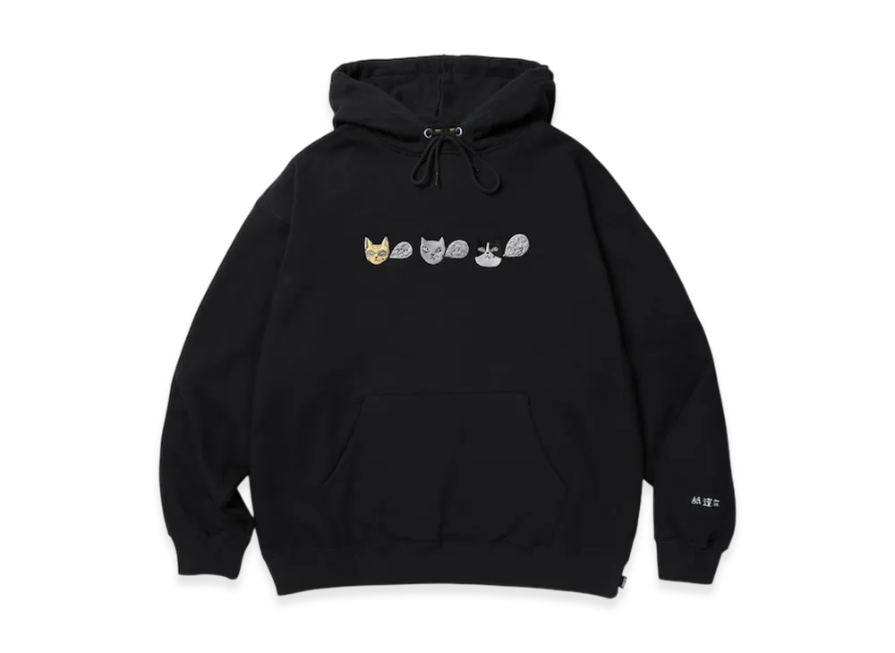 APHRODITEGANG GAKKIN x BUDSPOOL x NOKO Namedaruma Cat Hooded Sweatshirt "Black"