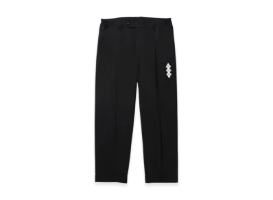 APHRODITEGANG GAKKIN x BUDSPOOL Linen Wool Tuck Trousers "Black"