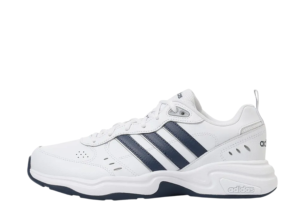 アディダス ストラッター ワイド "フットウェアホワイト/ダークブルー"