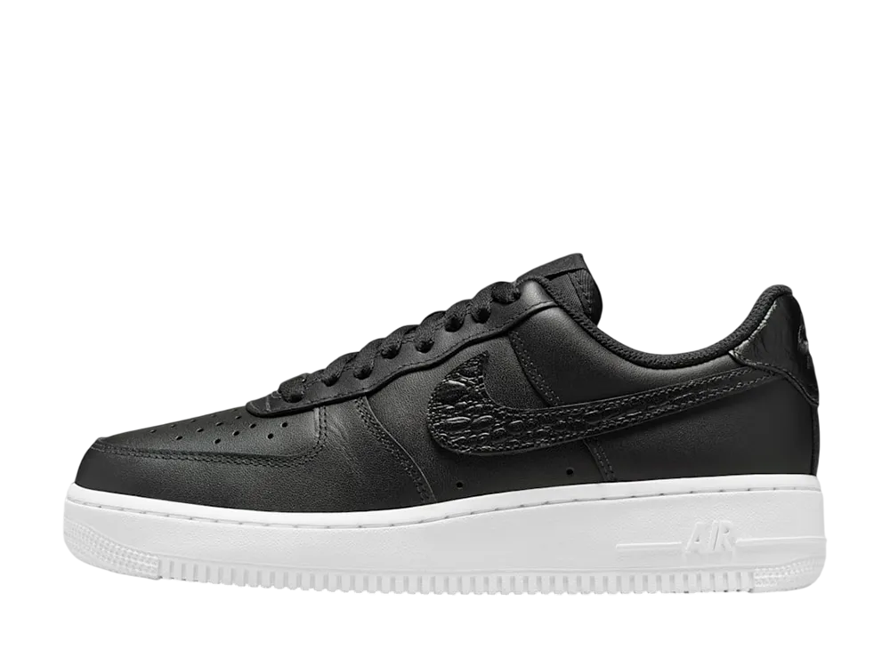 ナイキ ウィメンズ エアフォース1 '07 SE "ペブルクロコ/ブラック"