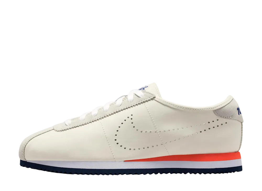 Nike Women's Cortez Leather "Sail/Light Crimson/Perforated Swoosh"