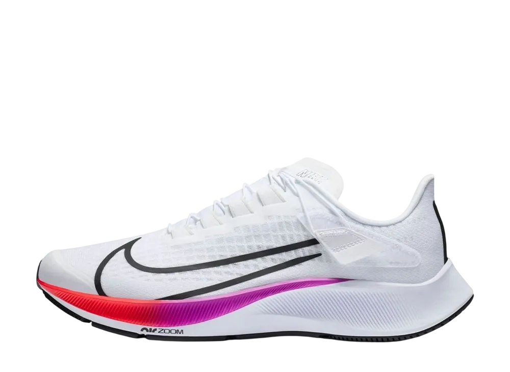 ナイキ エアズームペガサス37 フライイーズ "ホワイト/マルチカラー"