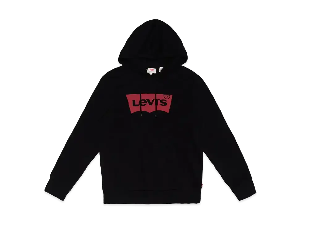 LEVI'S Batwing Logo Pullover Hoodie "Black"