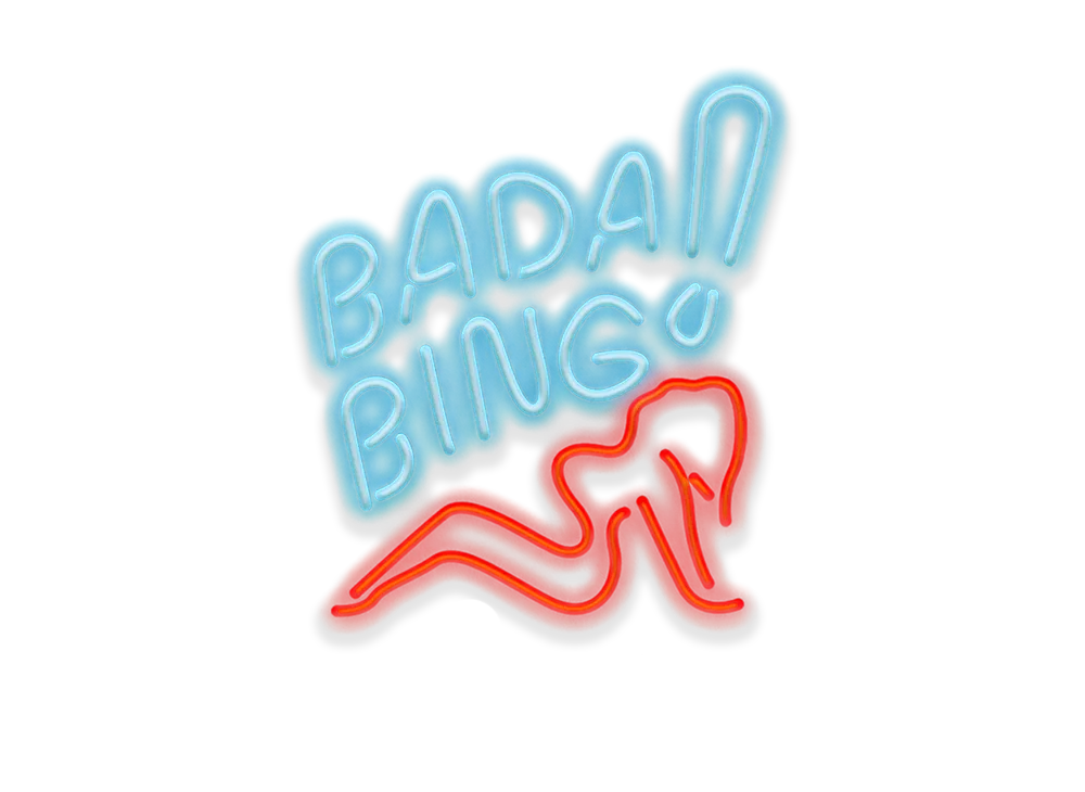 Kith x The Sopranos Yellowpop Bada Bing Neon Sign "Multi"