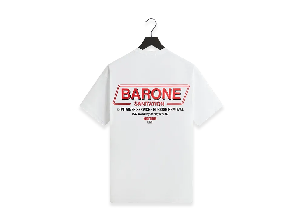 Kith x The Sopranos Barone Sanitation Vintage Tee "White"