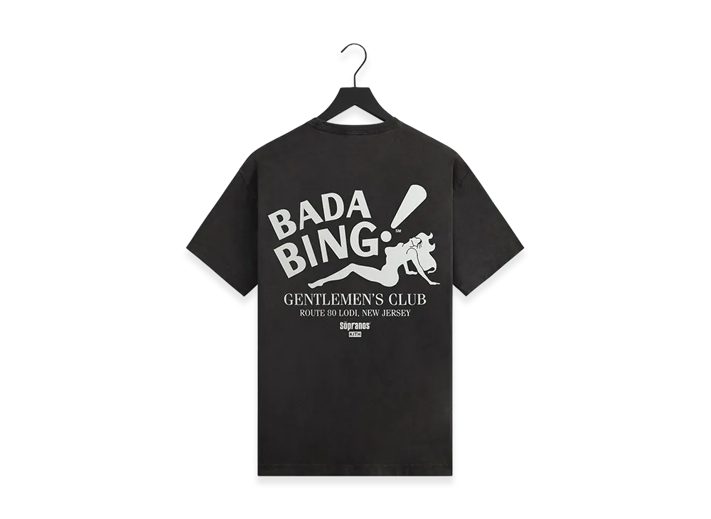 Kith x The Sopranos Bada Bing Vintage Tee "Black"