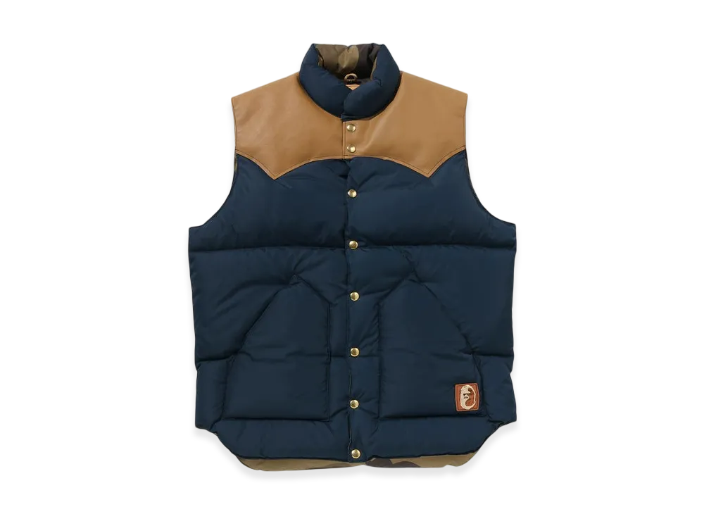 Mr. BATHING APE x Rocky Mountain Featherbed Down Vest "Navy"
