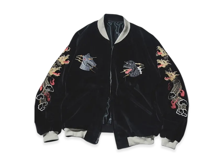 BEAMS JAPAN x TAILOR TOYO Godzilla Souvenir Jacket Skajan BEAMS JAPAN x TAILOR TOYO Godzilla Souvenir Jacket Skajan