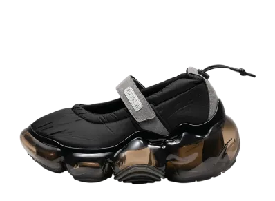 grounds Women's MOOPIE STRAP PUMPS "Black Gray/Black"