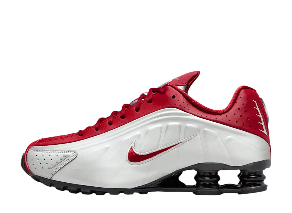 Nike Shox R4 "Metallic Silver/Black/Team Crimson"